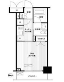 グランハイツ錦糸町 403 間取り図