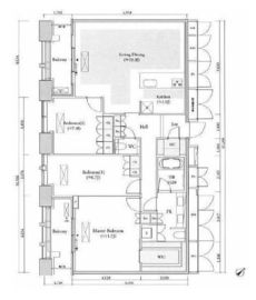 Dマークス西新宿タワー 28階 間取り図