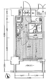 メインステージ南麻布4 7階 間取り図