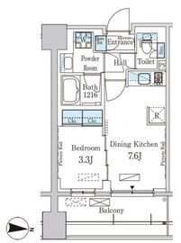 パークアクシス神楽坂・早稲田通り 504 間取り図