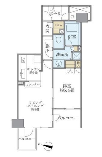 アールヴェール文京大塚公園 4階 間取り図