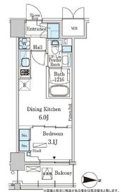 パークアクシス本所吾妻橋サウスレジデンス 303 間取り図