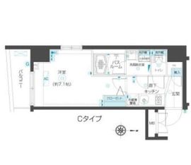 フェニックス市谷本村町 5階 間取り図