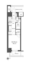 ブランシエスタ東陽町 406 間取り図