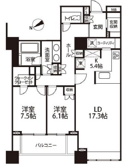 麻布台パークハウス 10階 間取り図