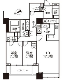 麻布台パークハウス 10階 間取り図
