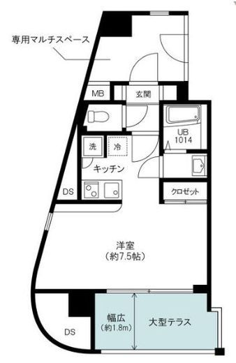 ベルア三宿 503 間取り図