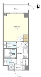 オアーゼ新宿市谷薬王寺アネックス 101 間取り図