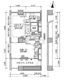 東雲キャナルコートCODAN 19-502 間取り図