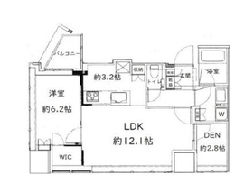 プラウドタワー白金台 4階 間取り図