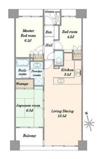 イトーピア麻布 9階 間取り図