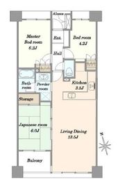 イトーピア麻布 9階 間取り図
