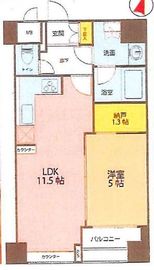 グランド・ガーラ神田 13階 間取り図
