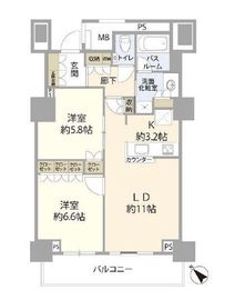 マークフロントタワー曳舟 11階 間取り図