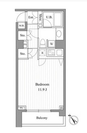 エルスタンザ赤坂 501 間取り図