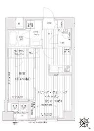 アーリアシティ日本橋 3階 間取り図
