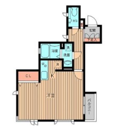 プロスペクト初台 106 間取り図