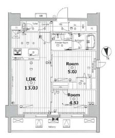 プロスタイルウェルス品川戸越MD 1101 間取り図