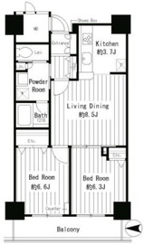 イーストコア曳舟一番館 9階 間取り図