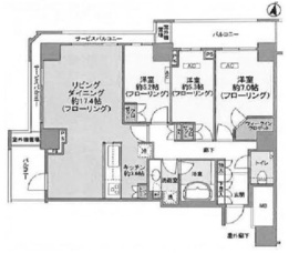 THE KOSUGI TOWER 11階 間取り図