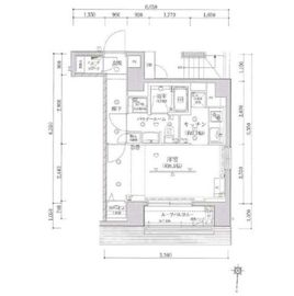 アルテシモテソロ 9階 間取り図