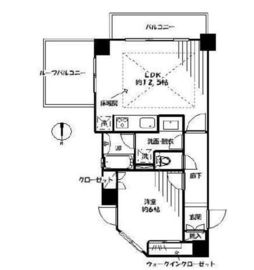 グローリオ東新宿 6階 間取り図