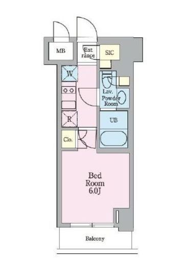 リビオメゾン戸越銀座 303 間取り図