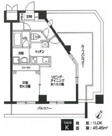 カスタリア用賀 901 間取り図