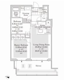 ラ・トゥール新宿アネックス 417 間取り図