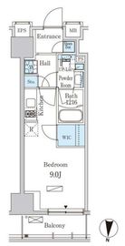 パークアクシス菊川ステーションイースト 203 間取り図