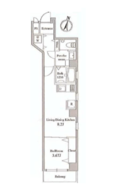 ゼファーズ 7B 間取り図