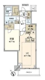パークタワー滝野川 24階 間取り図