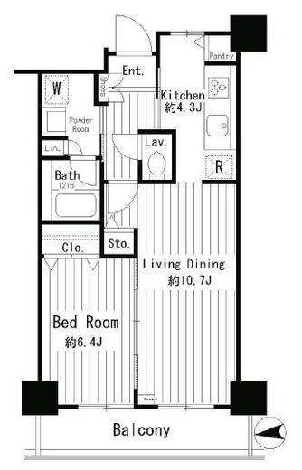 イーストコア曳舟一番館 15階 間取り図