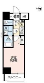 プレール・ドゥーク東雲3 8階 間取り図