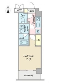 パークサイド早稲田 304 間取り図