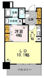 芝浦アイランド ブルームタワー 2418 間取り図