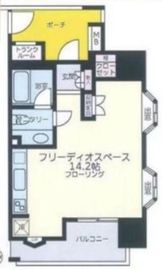 フリーディオ神楽坂 10階 間取り図