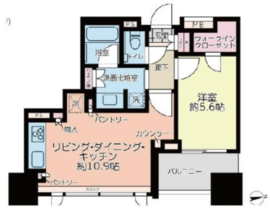クラッシィハウス大手町 2階 間取り図