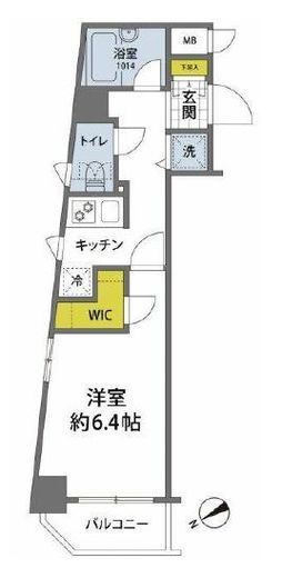 パレステュディオ白金高輪 5階 間取り図