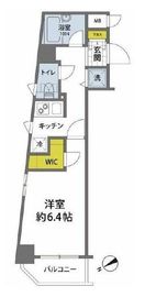 パレステュディオ白金高輪 5階 間取り図