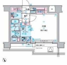 ジェノヴィア水天宮前スカイガーデン 5階 間取り図