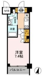 カスタリア武蔵小杉 306 間取り図