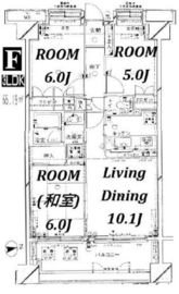 コスモ参宮橋パークビュー 8階 間取り図
