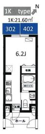 Ts Residence白金高輪 302 間取り図