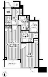 HF白金高輪レジデンス 402 間取り図