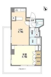 フジテラス月島 401 間取り図