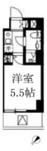プレジール神宮前 204 間取り図