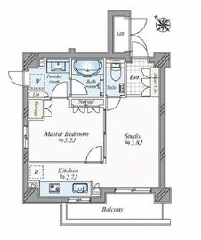 キスト原宿 3階 間取り図