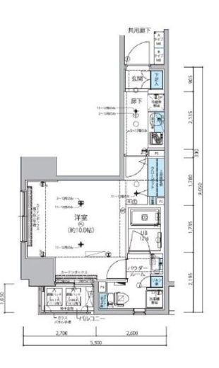 メインステージ信濃町 7階 間取り図