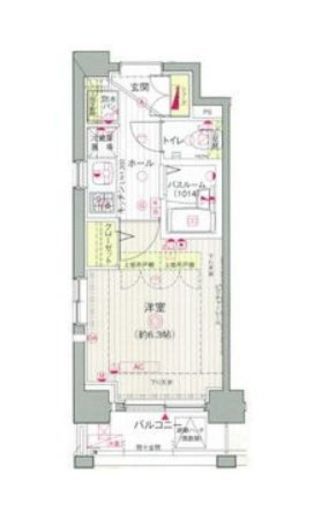 エステムプラザ品川アーバンヒルズ 8階 間取り図